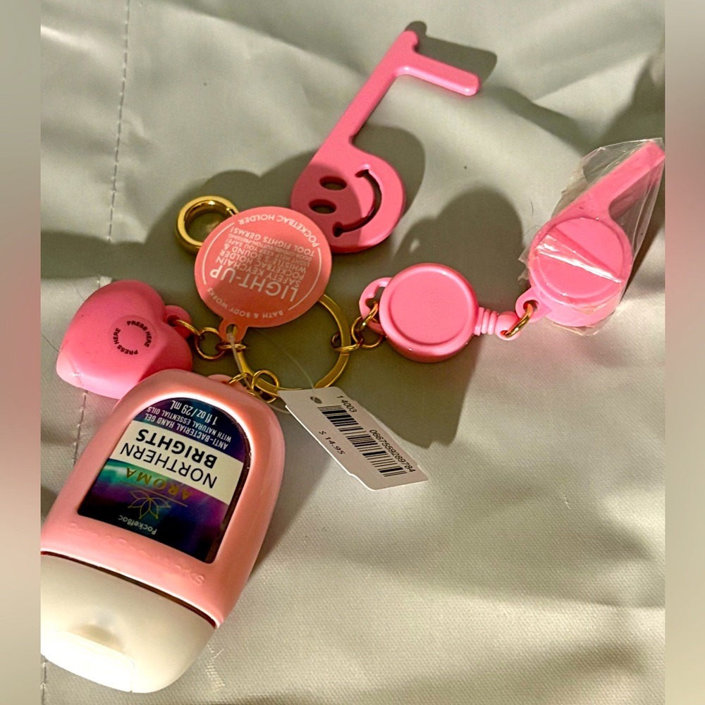 Pink Keychain Accessory bath and body